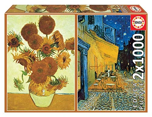 Van Gogh — coffret de deux puzzles — 2 puzzles de 1000 pièces — visuel de la référence