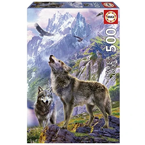 Loups sur les rochers — 500 pièces — visuel de la référence