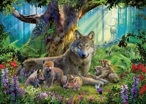 Loups dans la forêt — 1000 pièces — visuel de la référence