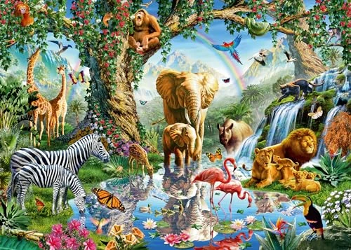 Aventures dans la jungle — 1000 pièces — visuel de la référence