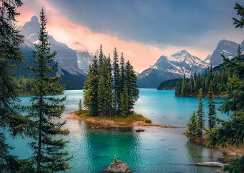 Maligne Lake au Canada — 1000 pièces — visuel de la référence
