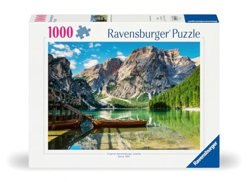 Lac de Braies dans les Dolomites — 1000 pièces — visuel de la référence