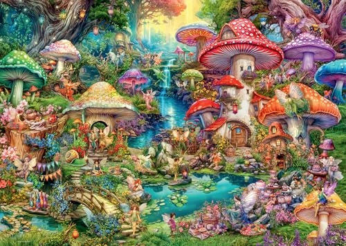 Le Village de champignons — 1000 pièces — visuel de la référence