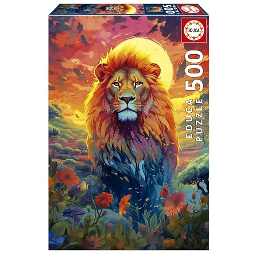 Regard majestueux du lion — 500 pièces — visuel de la référence